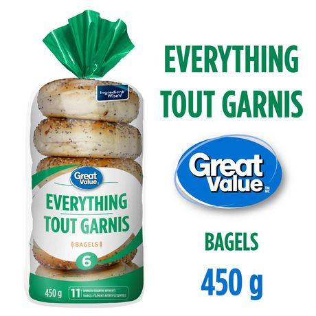 Great Value Everything Bagels