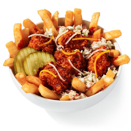 Nashville Hot Loaded Fries Bowl