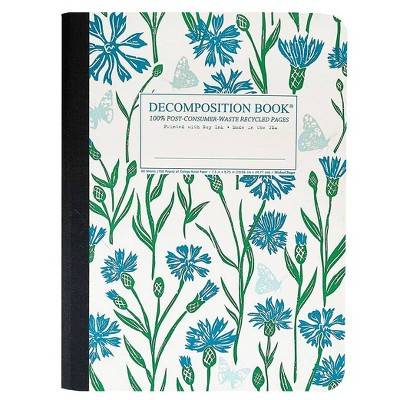 Decomposition Book 7.5"x9.75" 160 Page College Ruled Spiral Notebook Cornflower