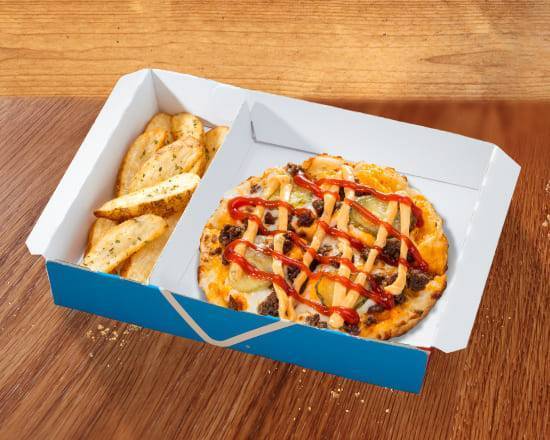 ピザBENTO チーズバーガーピザ＋お好きなサイドPizza BENTO Cheese Burger Pizza + Any Side