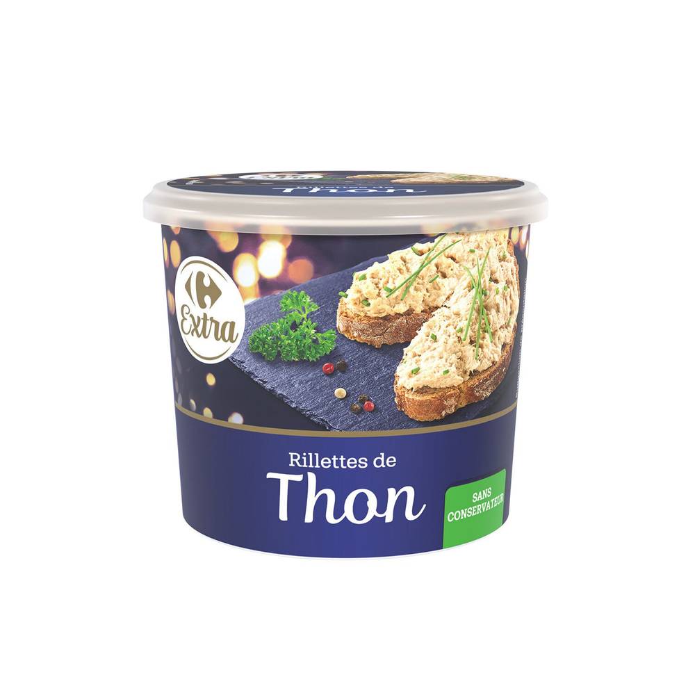 Rillettes de thon CARREFOUR EXTRA - le pot de 150g