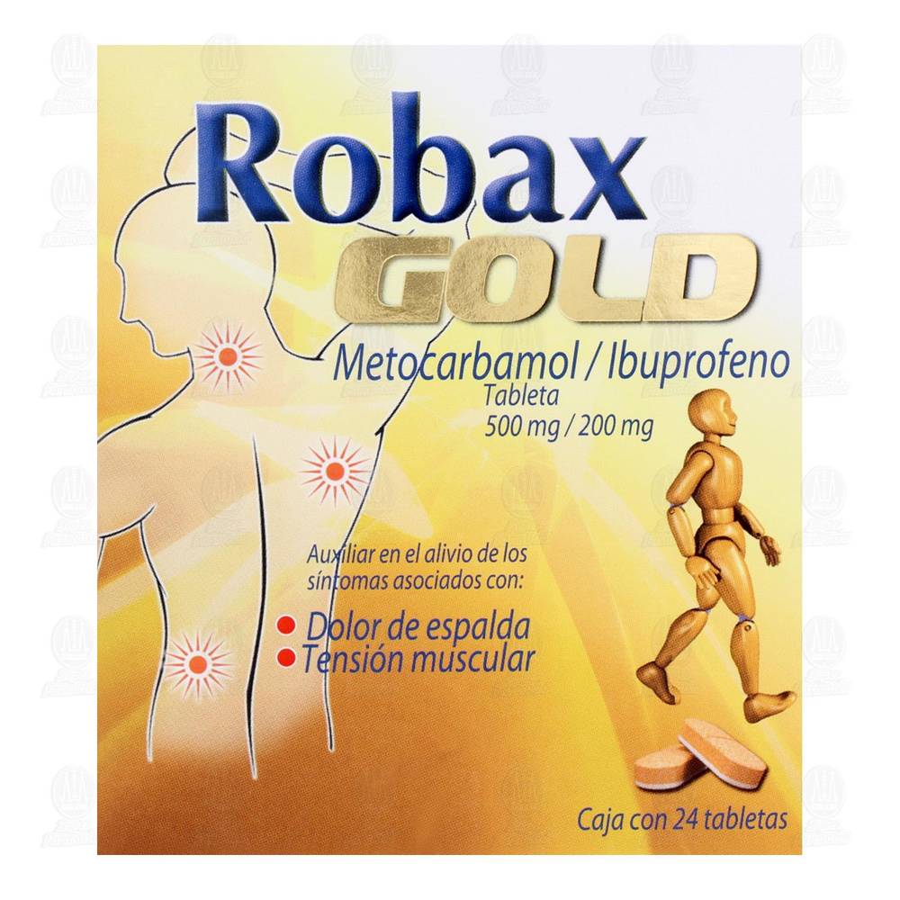 Robax · Gold relajante muscular con efecto analgésico tabletas (30 g)