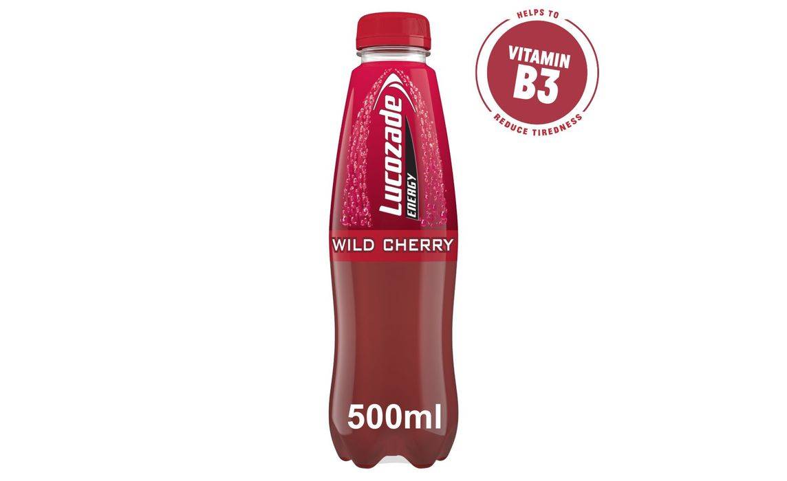 Lucozade Energy Drink Cherry 500ml (370088)