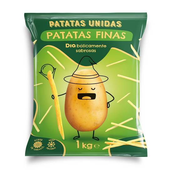 DIA PATATAS UNIDAS patatas finas prefritas bolsa 1 Kg