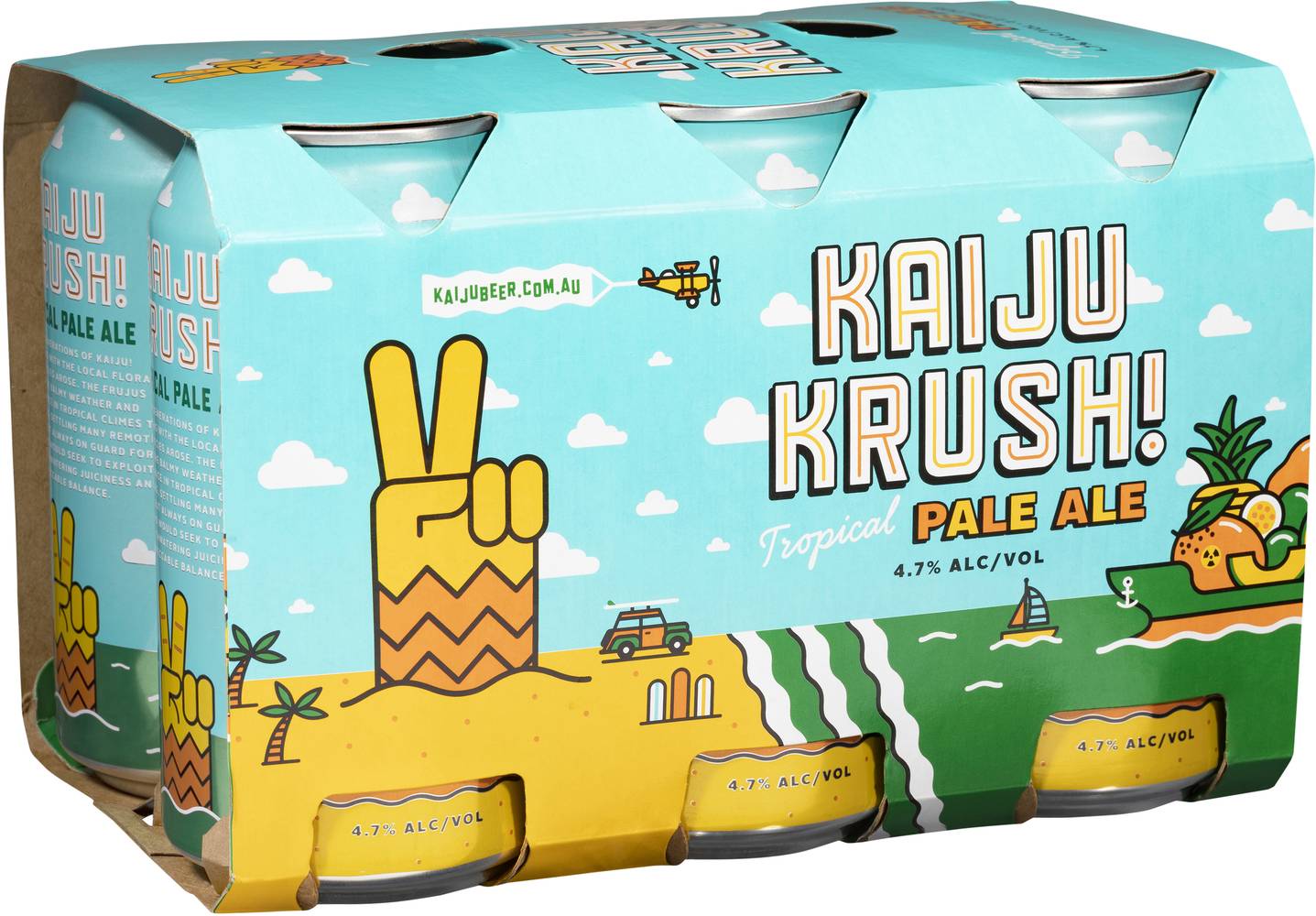 Kaiju Krush Tropical Pale Ale Can 375mL X 6 pack