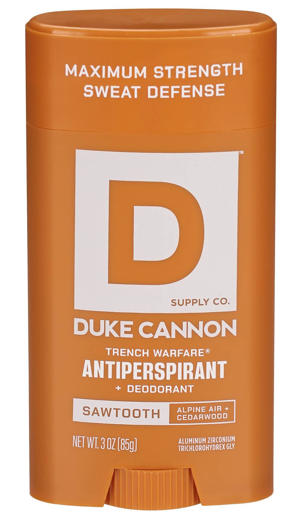 Duke Cannon Trench Warfare Antiperspirant Sawtooth/Alpine Air + Cedarwood Antiperspirant + Deodorant (3 oz)