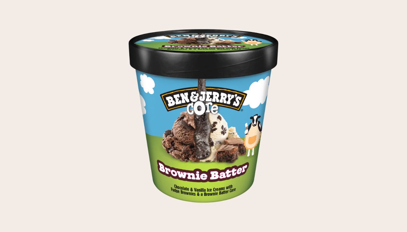 B&J Brownie Batter Core Ice Cream Pint