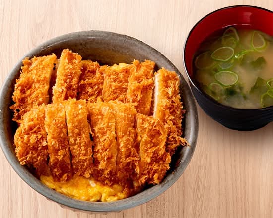 ダブルチキン焼きかつ丼～わかめ味噌汁セット～