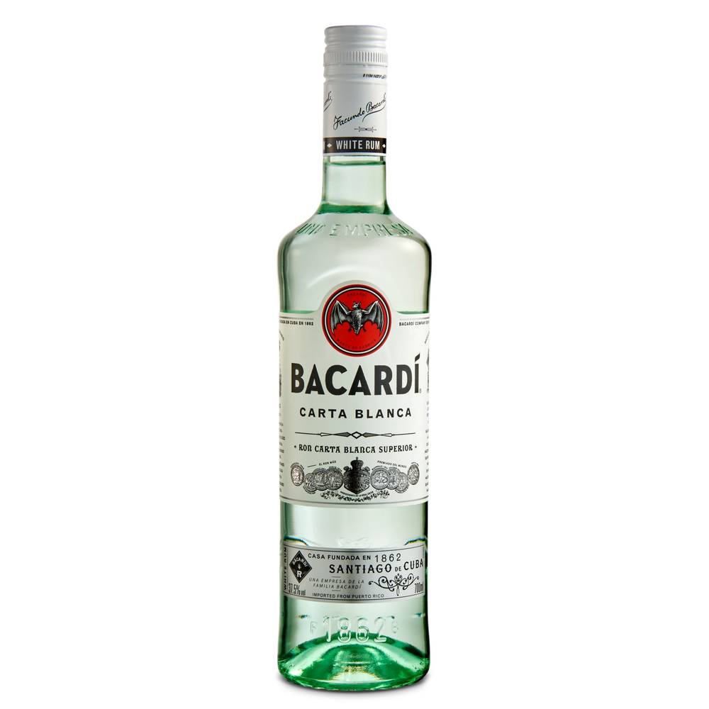 Ron Blanco Superior Bacardi Botella 70 Cl