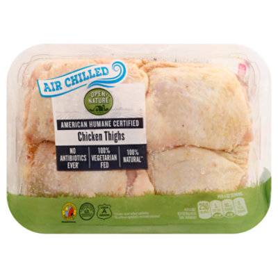 OPEN NATURE CHICKEN THIGHS BONE-IN AIR CHILL