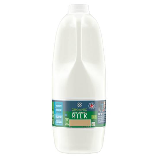 Co-Op Organic Fresh Semi-Skimmed Milk 4pints/2.272l