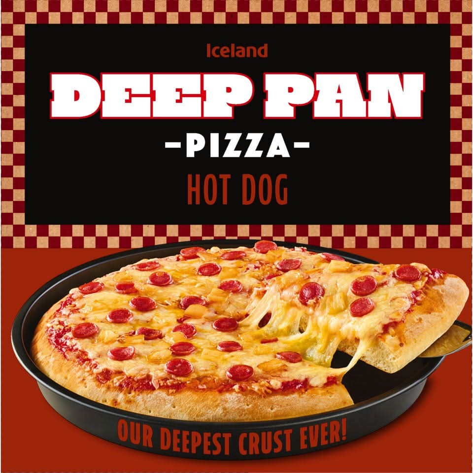 Iceland Deep Pan Hot Dog Pizza (425g)