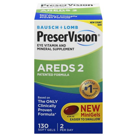 Preservision Areds 2 Eye Vitamin & Suppliments (130 ct)