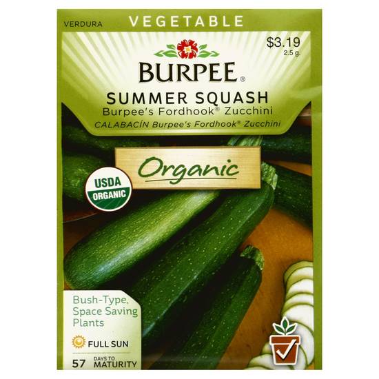 Burpee Summer Squash Fordhook Zucchini (2.5 g)
