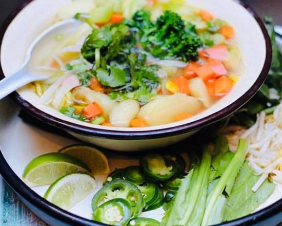 Order Vegetarian Noodle Pho (GF) food online from Pho Time by BoCaphe store, New York on bringmethat.com