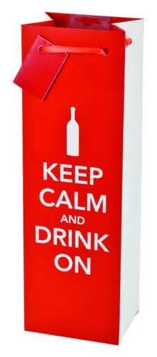 Cakewalk Keep Calm and Drink on Wine Bag (2.1 oz)