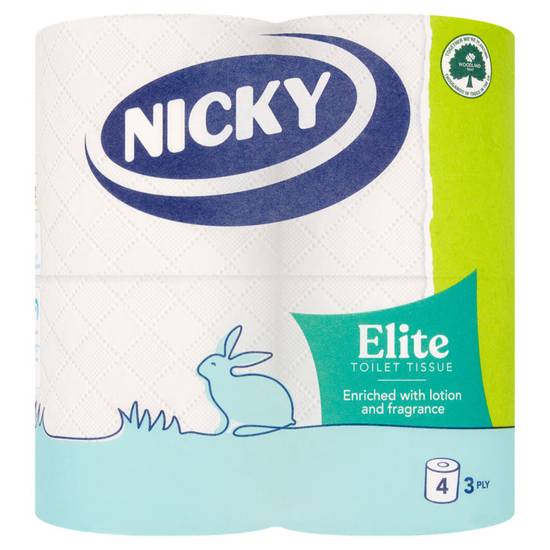 Nicky Elite 3 Ply Quilted 4 Rolls