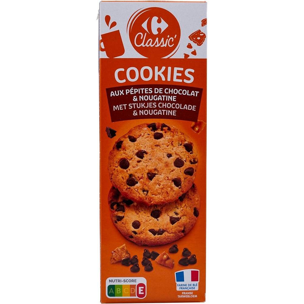 Carrefour - Cookies pépites chocolat nougatine (200g)