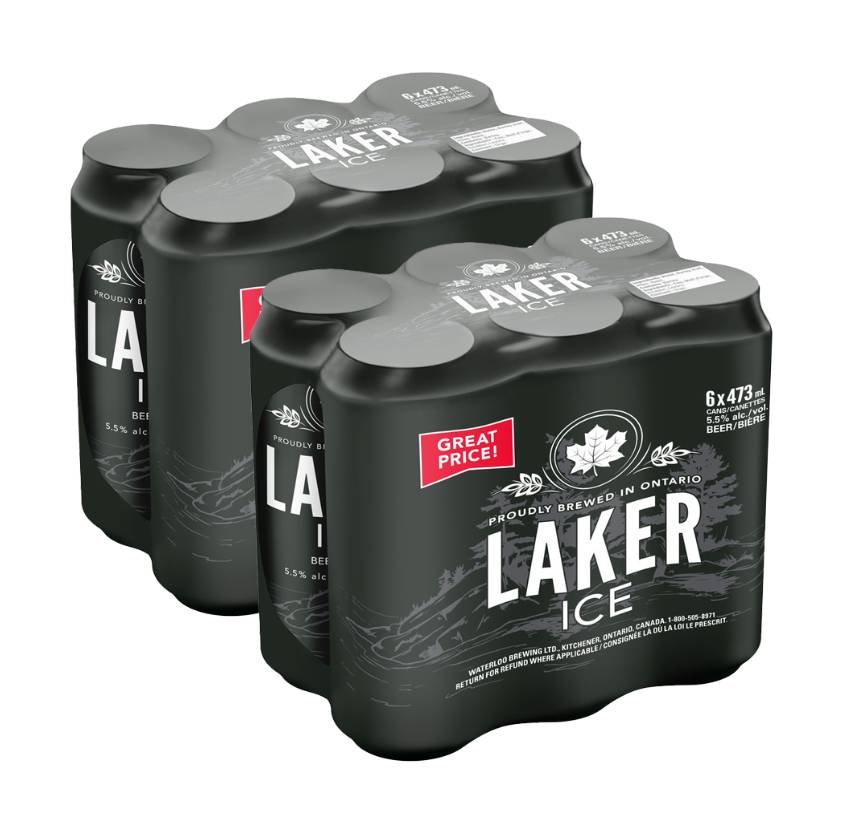Waterloo Brewing Laker Ice 473ml, (12ct)