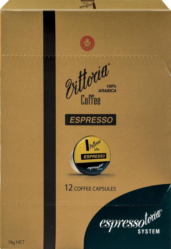 vittoria espresso coffee capsules