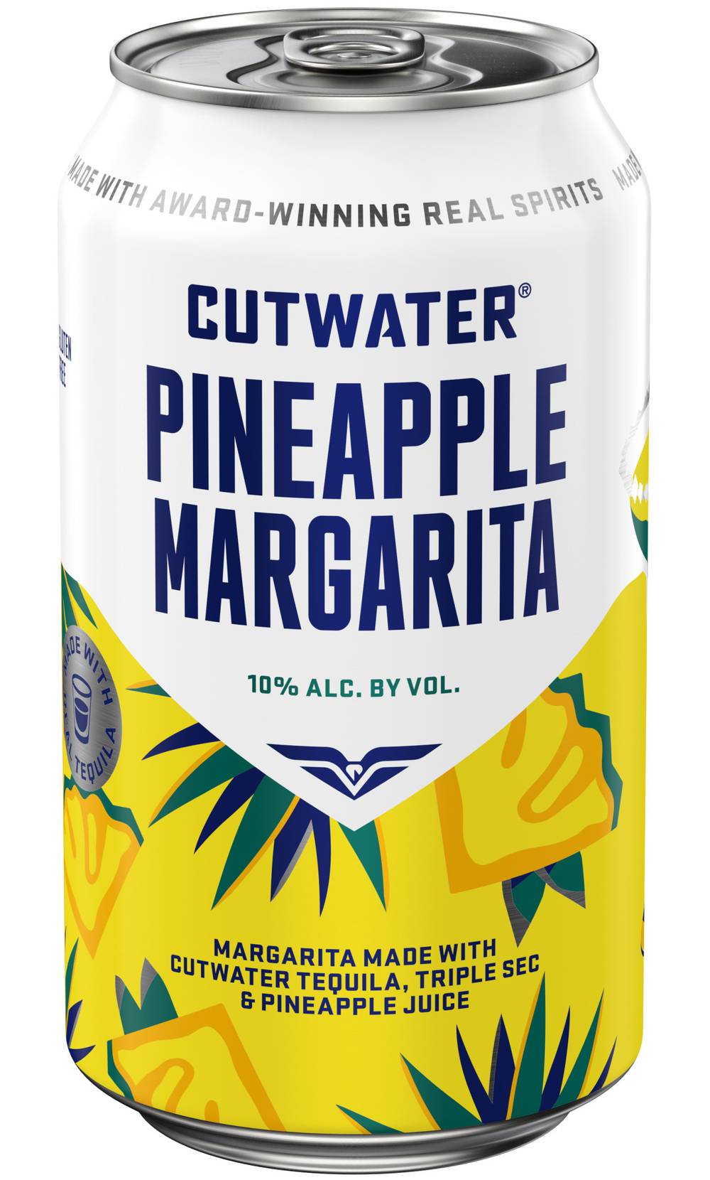Cutwater Spirits Pineapple Margarita Tequila (4 x 12 fl oz)