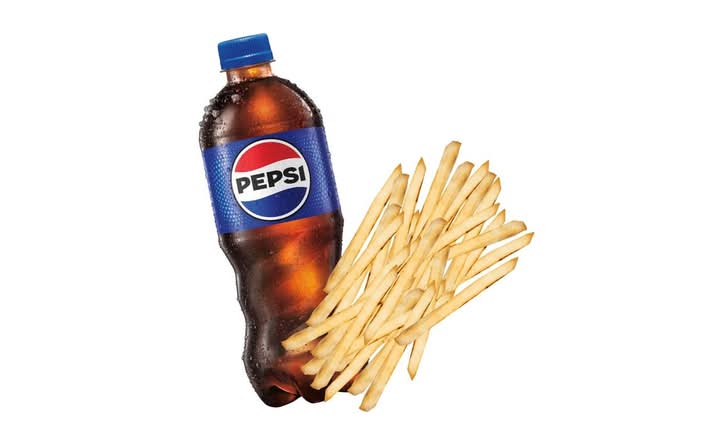Enhance your meal with Combo - 1 Bottle Drink & Side of Fries