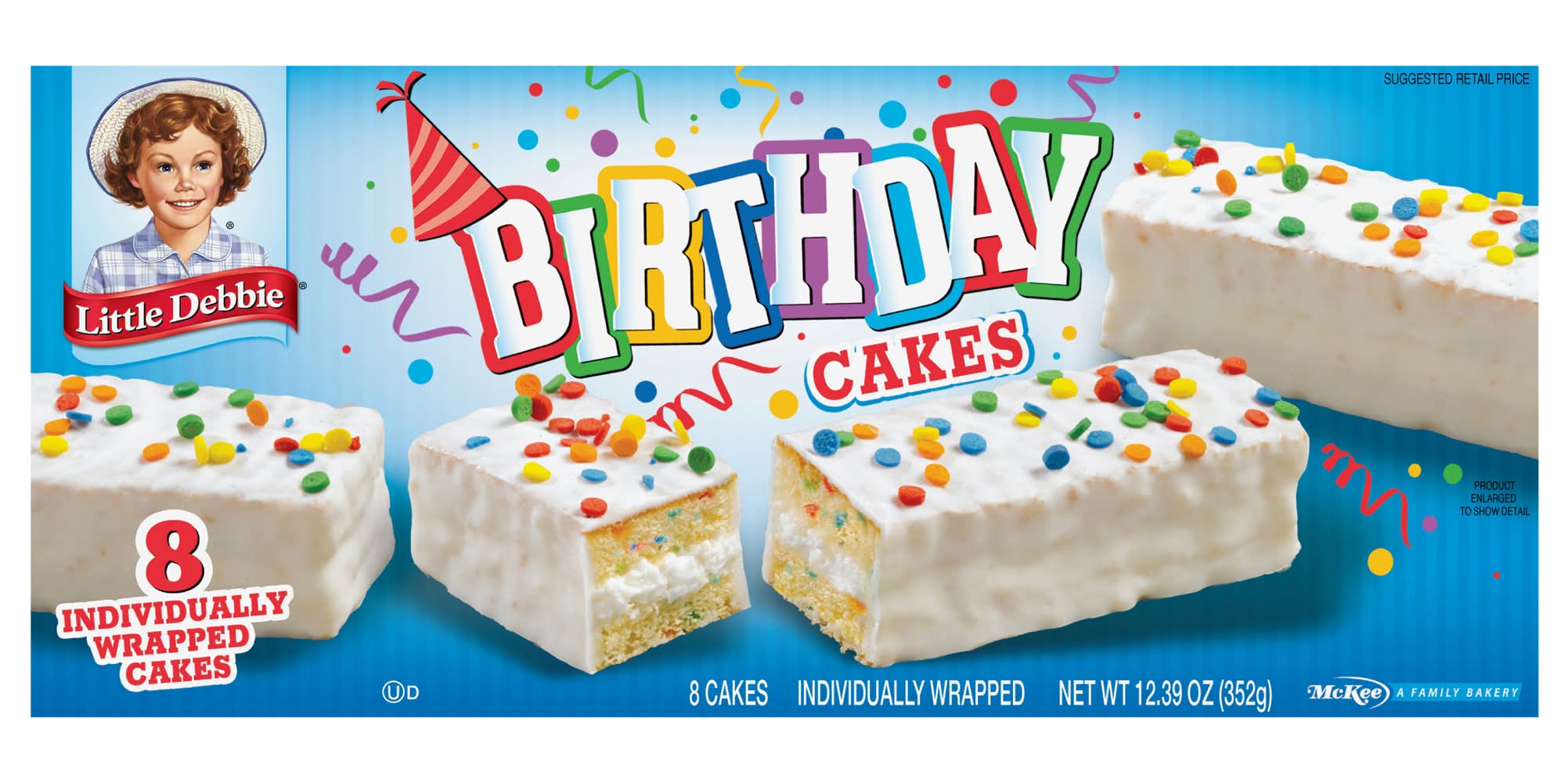 Little Debbie Family pack Birthday Cakes (12.4 oz, 8 ct)
