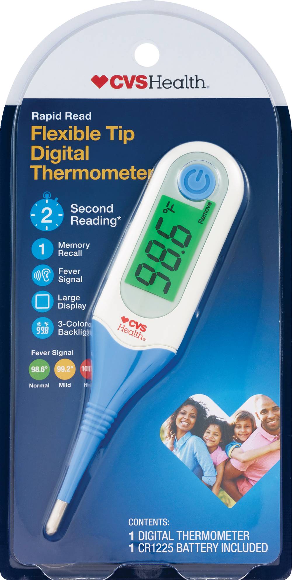 Cvs Health Health Rapid Read Flexible Tip Digital Thermometer