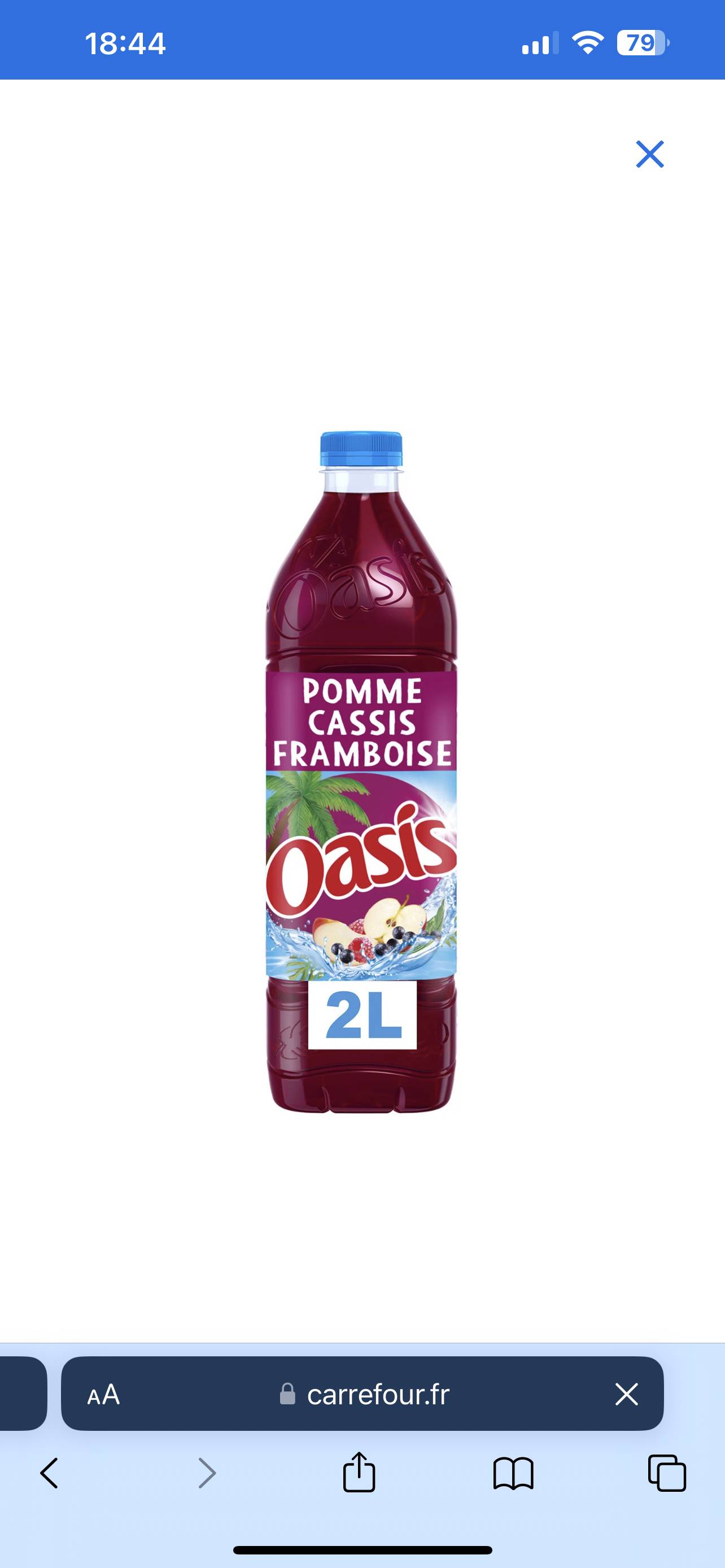 Oasis pomme cassis