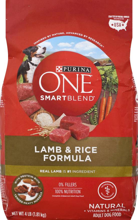 Purina One Smartblend Lamb & Rice Formula Adult Dog Food (4 lbs)