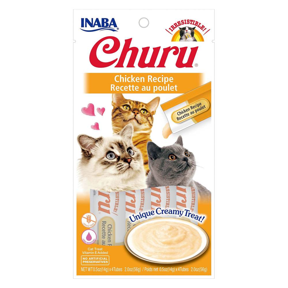 Inaba Churu Creamy Puree Cat Treat - Chicken (56 g/none/chicken)
