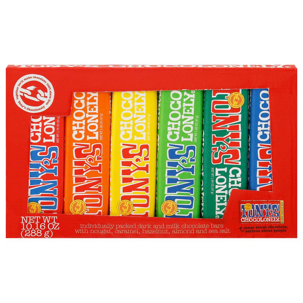 Tonys Chocolonely Chocolate Bars (10.16 oz)