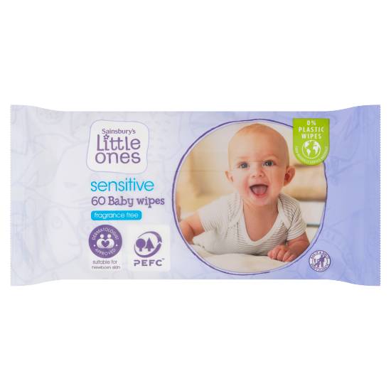 Sainsbury's Little Ones Sensitive Baby Wipes (60 pack)