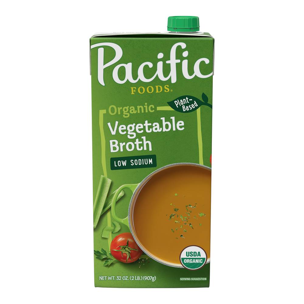 Pacific Foods Low Sodium Organic Vegetable Broth (32 fl oz)