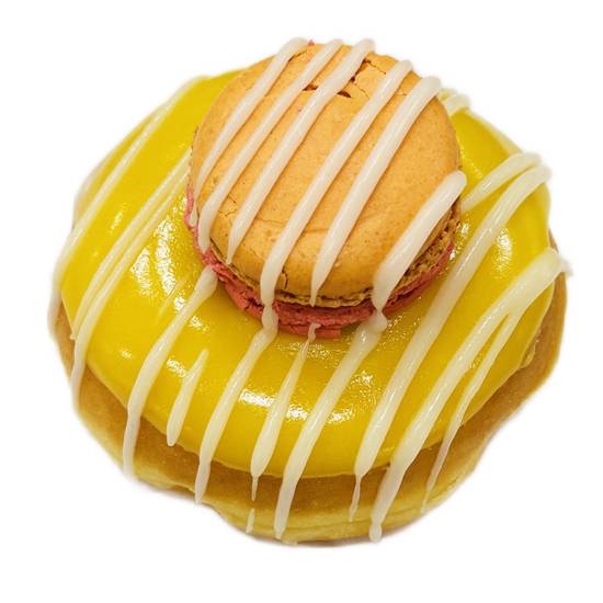 Mango Cheesecake Macaron Donut