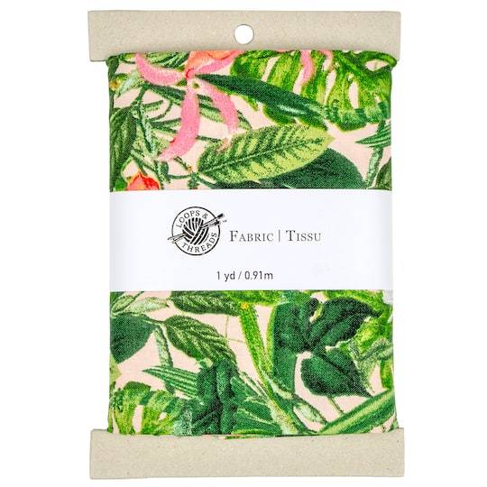 Tropical Palm Cotton Fabric Bundle By Loops & Threads