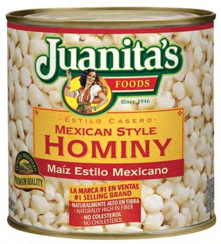 Juanita's - Mexican-Style Hominy - #10 Can (6 Units per Case)