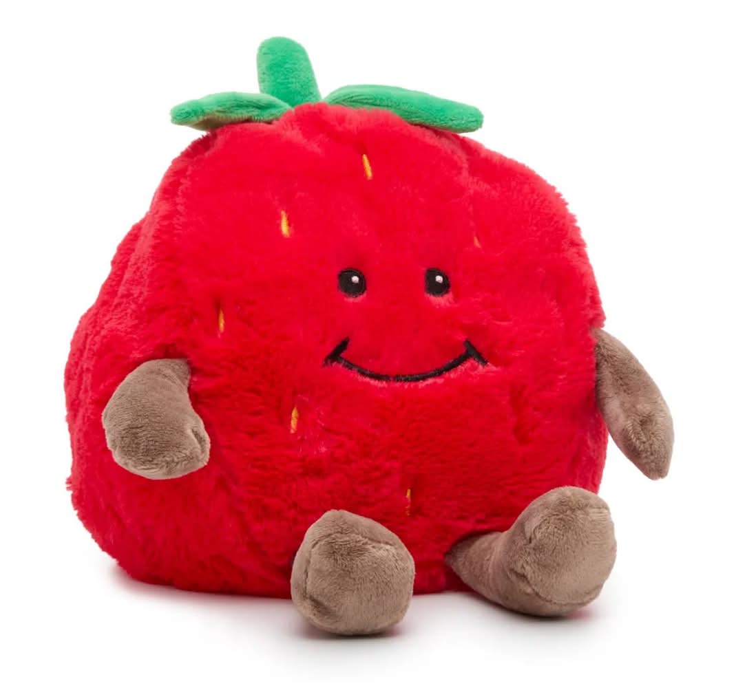 Warmies Strawberry Warming Stuffed Toy (Red/Multicolor One Size)