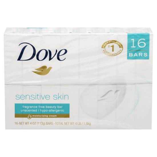 Dove Sensitive Bar Soap (16 ct)