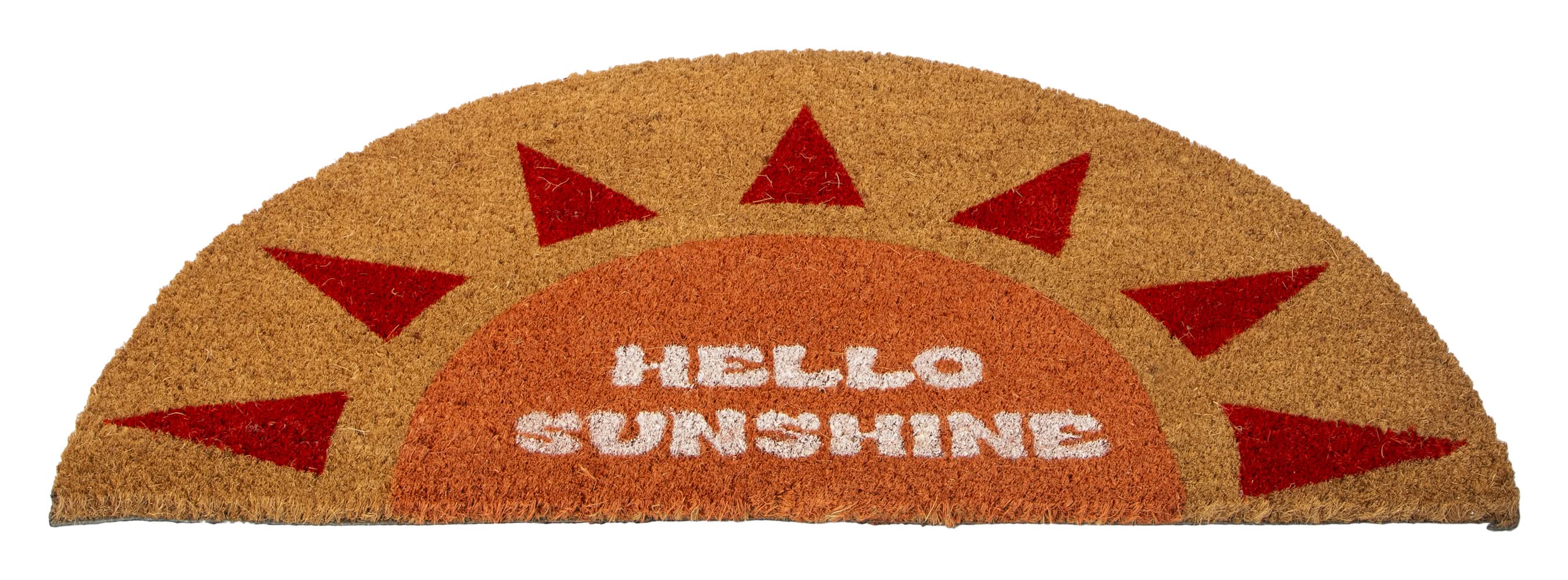 Cute Coir Doormat 28in x 16in Hello Sunshine
