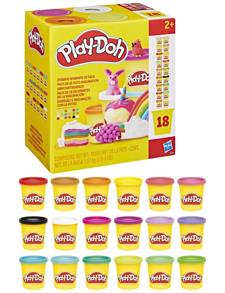 Play-Doh Imagine Anything Compound pack 2+ Years, Assorted (18 ct)