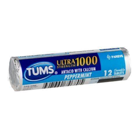 Tums Ultra Peppermint Roll 12 Count