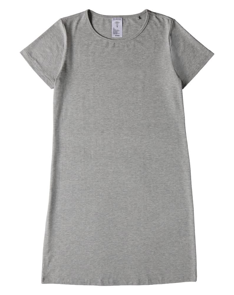 Serra Gray T-Shirt Dress - L