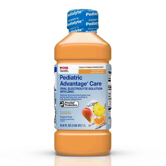 CVS Health Advantage Care Pediatric Electrolyte Solution, Tropical Fruit, 1 L