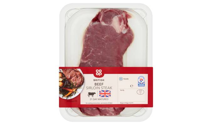 Co-op British Beef Sirloin Steak 227g