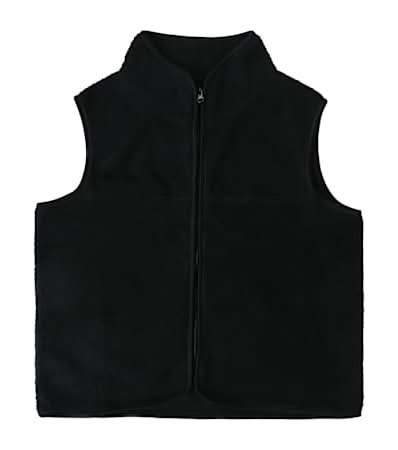 Juniors Sherpa Vest Large Black