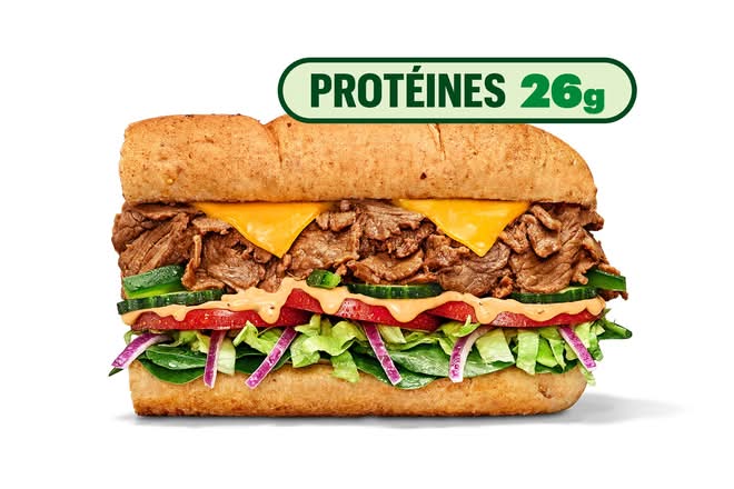 Le frais et actif steak et fromage