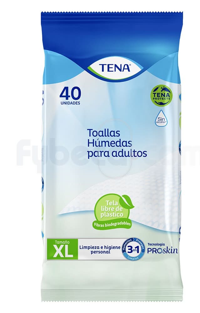 Panitos Humed.Adult.Tena Toallas Humedas X 40