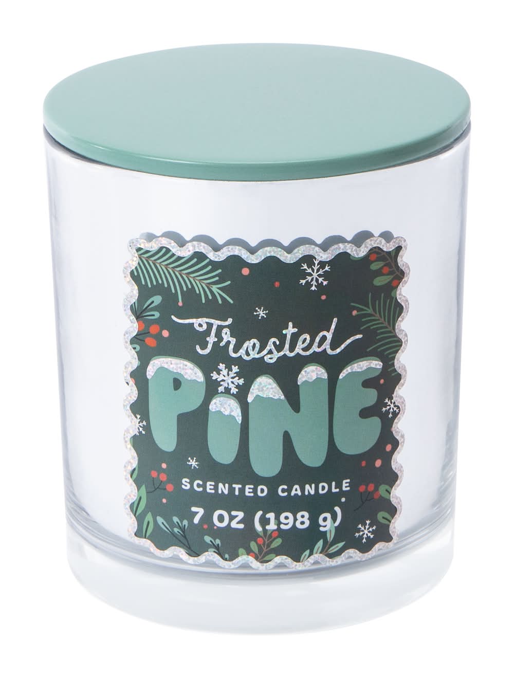 Metallic Scented Candle 7oz Frosted Pine
