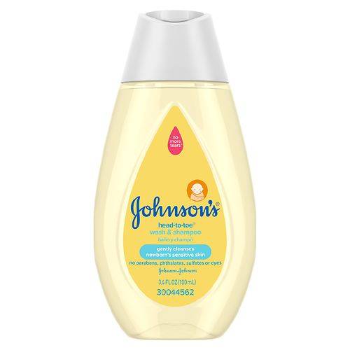 Johnson's Baby Head-To-Toe Gentle Tear-Free Baby Wash & Shampoo - 3.4 fl oz